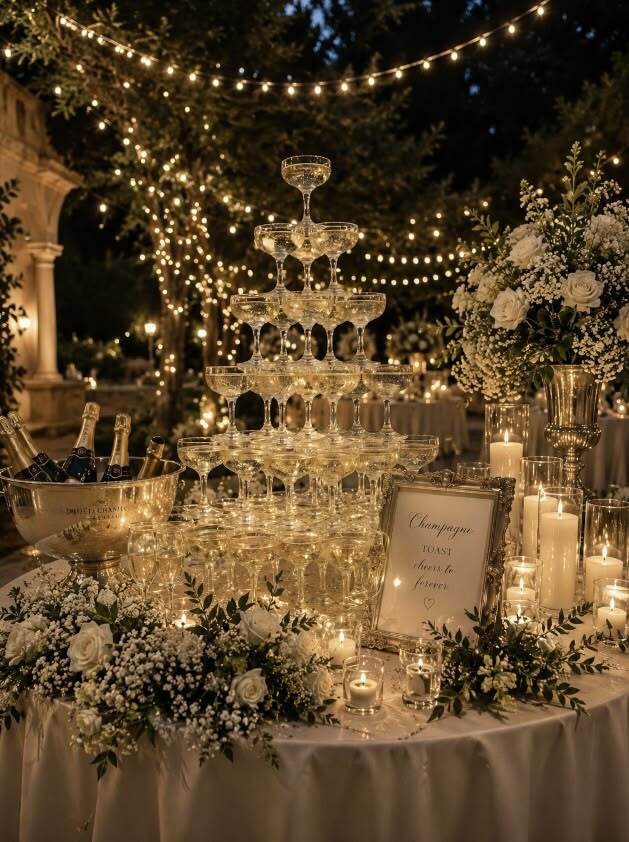Champagne tower